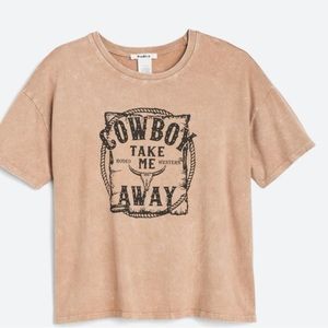 Cowboy Cropped Tee